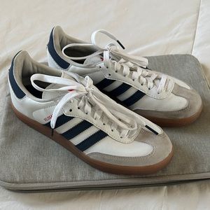 Adidas Samba Velosamba Cycling Shoe White/Navy/Scarlett Size 5.5M/7W